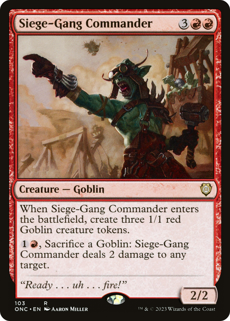 Commandant du gang de siège [Phyrexia : Tous seront un seul commandant] 