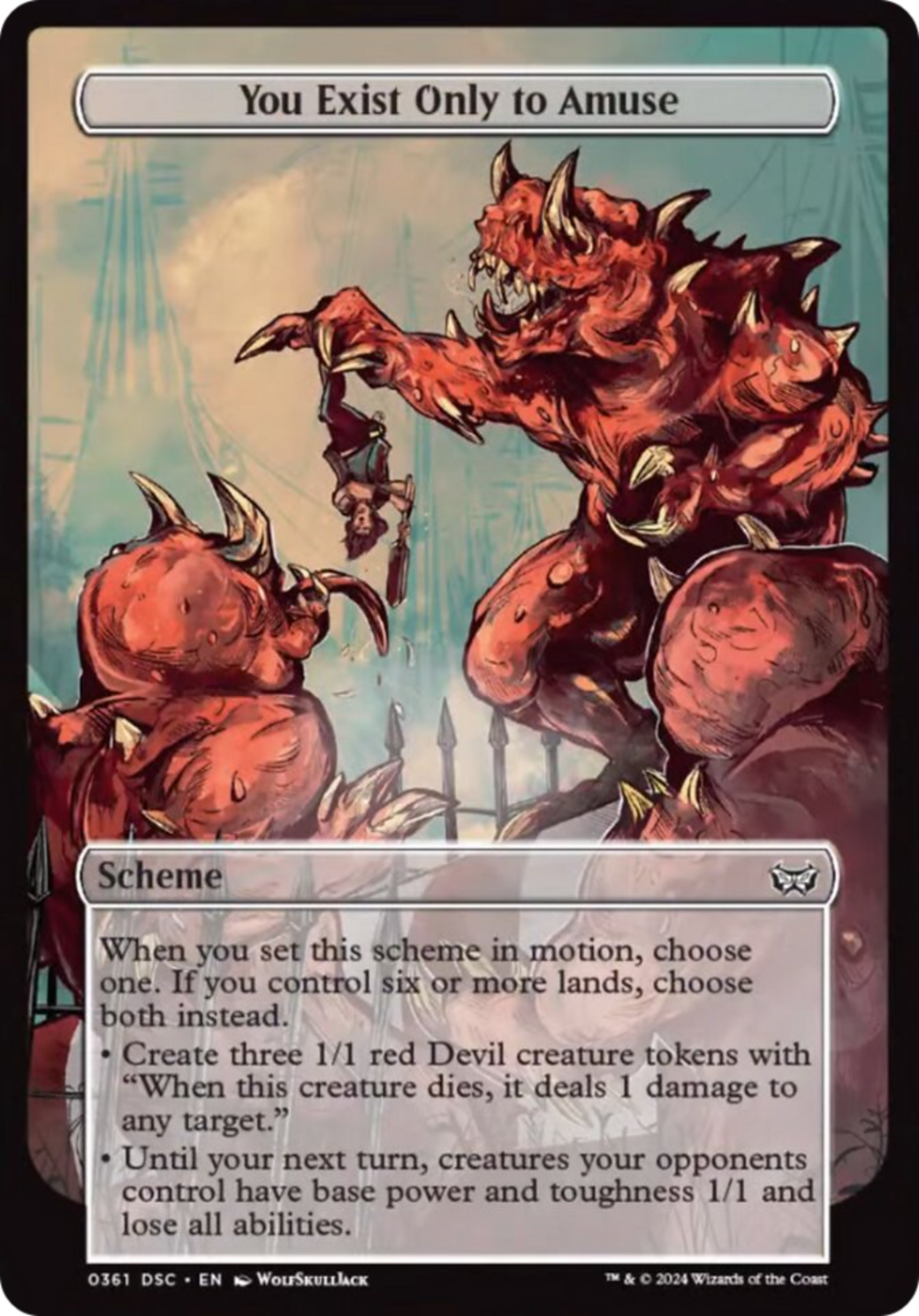 You Exist Only to Amuse (Full Art) (A:DSC-361) - Duskmourn: House of Horror Commander