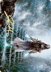 Carte d'art Karfell Harbinger (signature estampillée or) [Série d'art Kaldheim] 