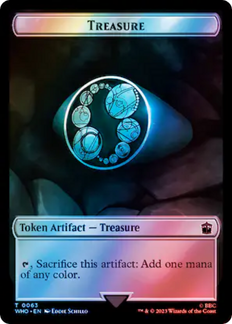 Alien Angel // Trésor (0063) Jeton double face (Surge Foil) [Doctor Who Tokens] 