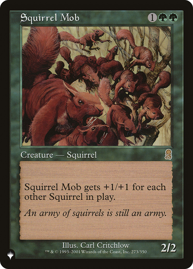 Squirrel Mob [La liste] 