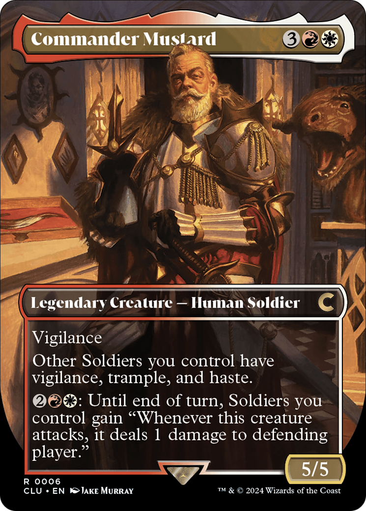 Commandant Moutarde (Borderless) [Ravnica: Clue Edition] 