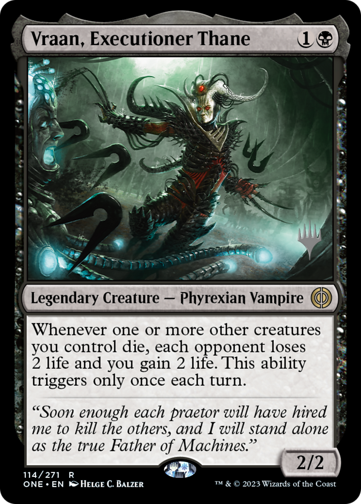 Vraan, Thane bourreau (Pack promotionnel) [Phyrexia : All Will Be One Promos] 
