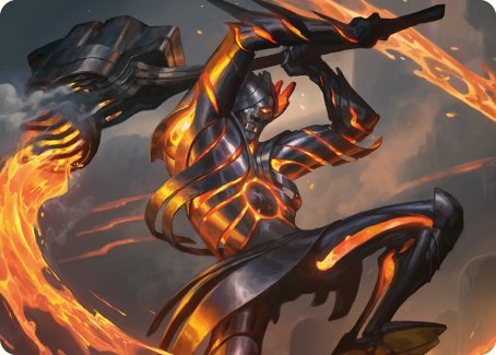 Carte d'art Forgehammer Centurion [Phyrexia : All Will Be One Art Series] 