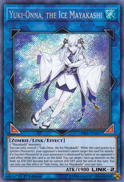 Yuki-Onna, the Ice Mayakashi (HISU-EN037) - Hidden Summoners 1st Edition