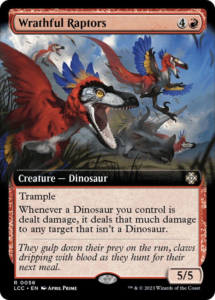 Wrathful Raptors (Extended Art) [Les cavernes perdues du commandant Ixalan] 