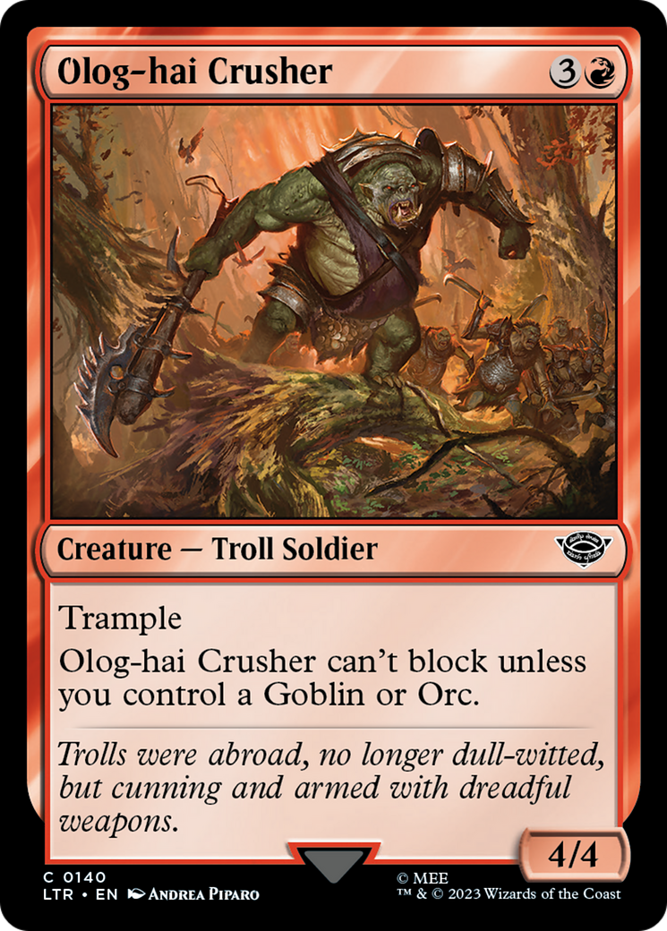 Olog-hai Crusher [Le Seigneur des Anneaux : Contes de la Terre du Milieu] 
