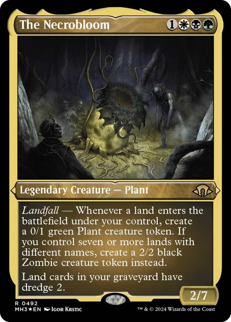 Le Necrobloom (feuille gravée) [Modern Horizons 3] 