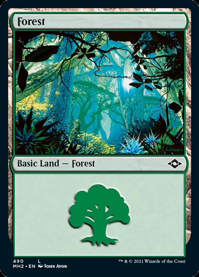 Forêt (490) (feuille gravée) [Horizons modernes 2] 