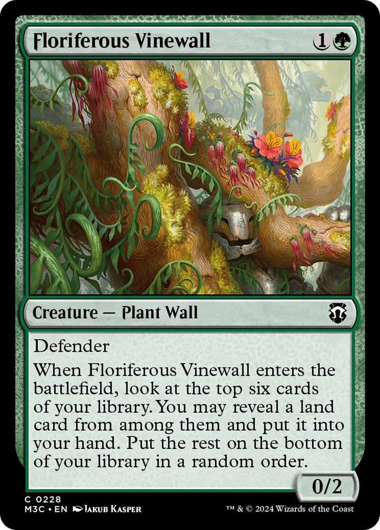 Mur de vigne florifère [Modern Horizons 3 Commander] 