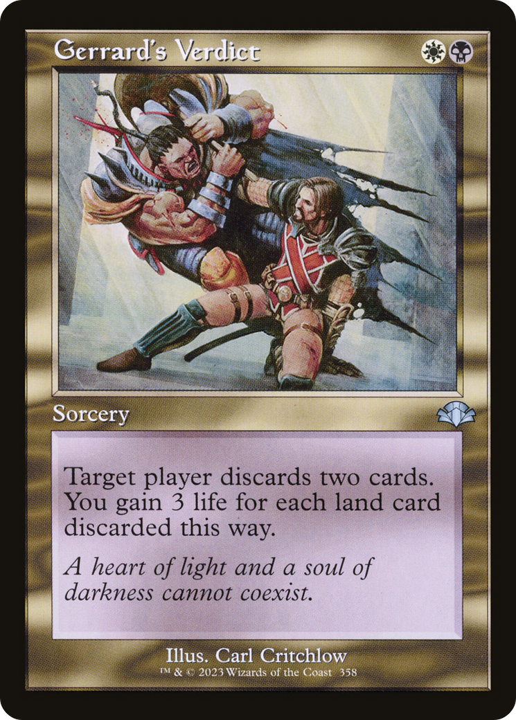 Verdict de Gerrard (Rétro) [Dominaria Remastered] 