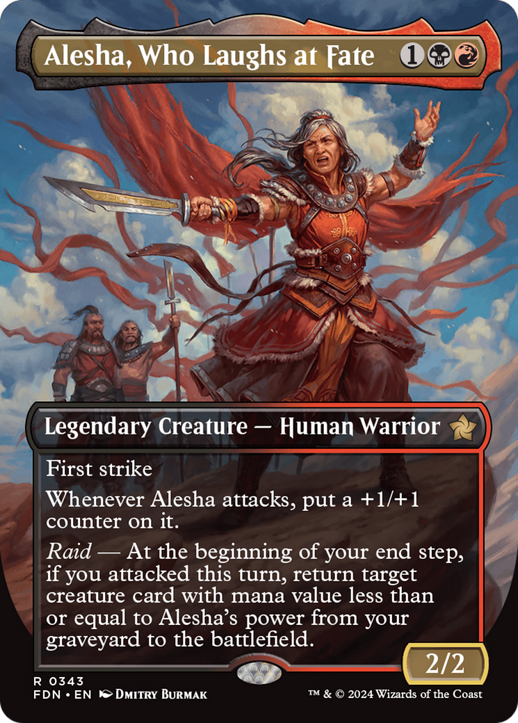 Alesha, Who Laughs at Fate (Borderless) (FDN-343) - Foundations (Borderless)