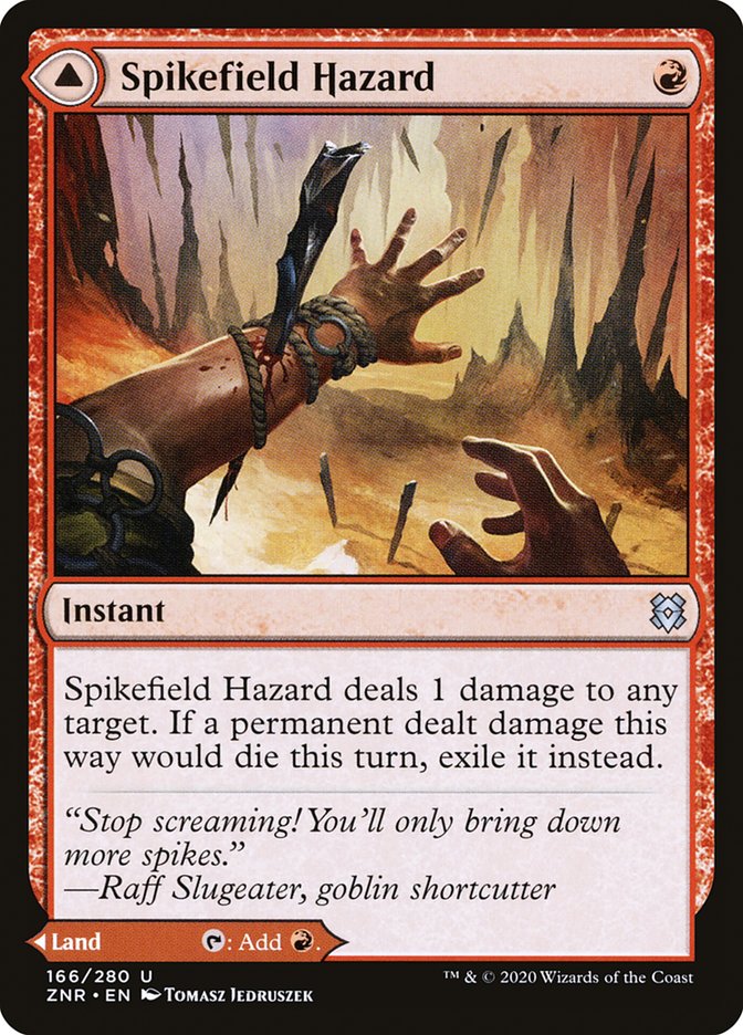 Danger de Spikefield // Grotte de Spikefield [Zendikar Rising] 