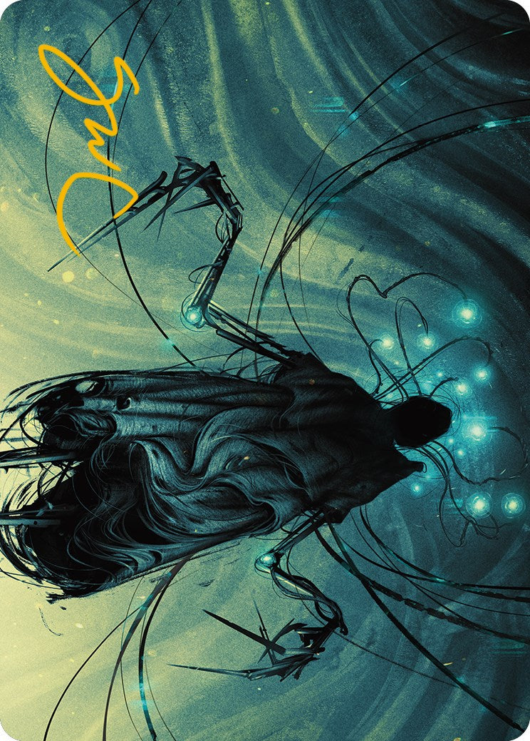 Carte d'art du synthétiseur Ichor (signature estampillée or) [Phyrexia : All Will Be One Art Series] 