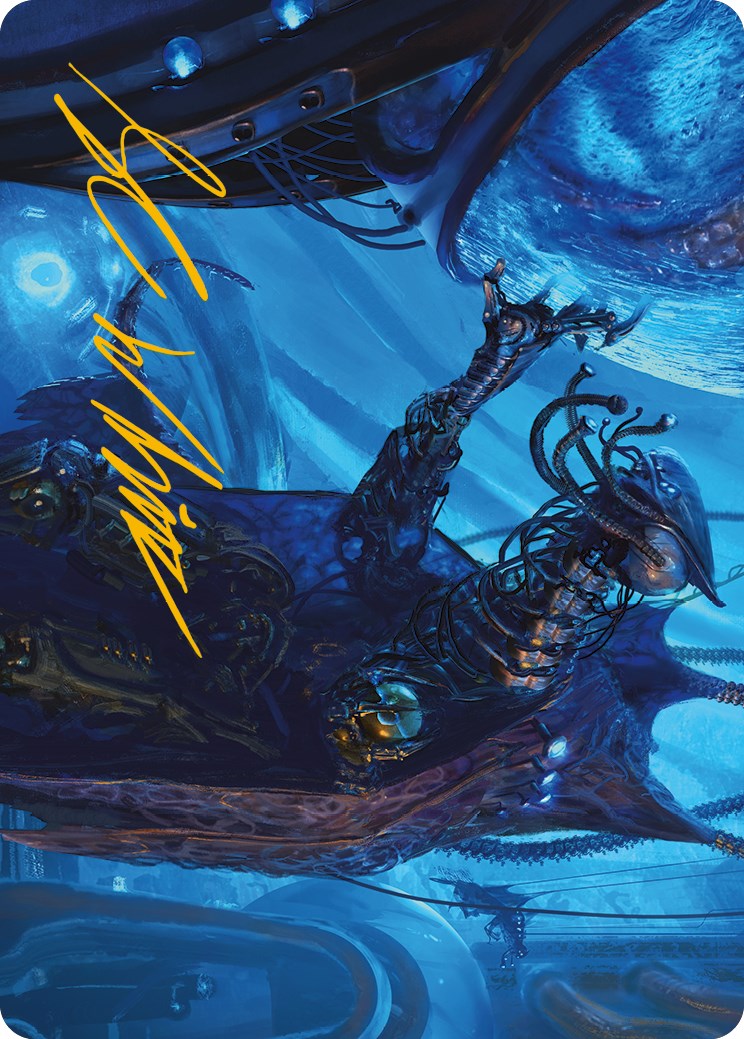 Carte d'art de chirurgien d'atmosphère (signature estampillée or) [Phyrexia : All Will Be One Art Series] 
