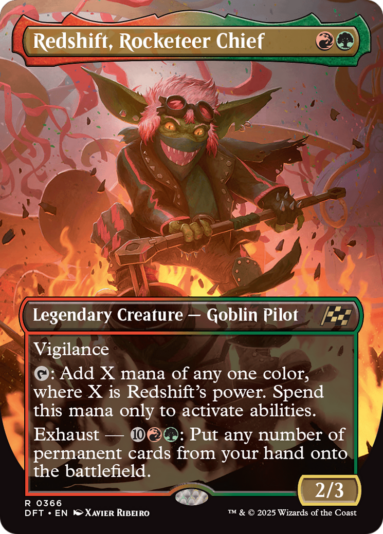 Redshift, Rocketeer Chief (Borderless) (DFT-366) - Aetherdrift (Borderless)