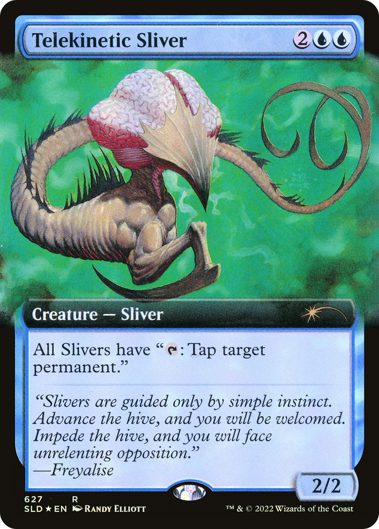 Sliver télékinésique (art étendu) [Promotions Secret Lair Drop] 