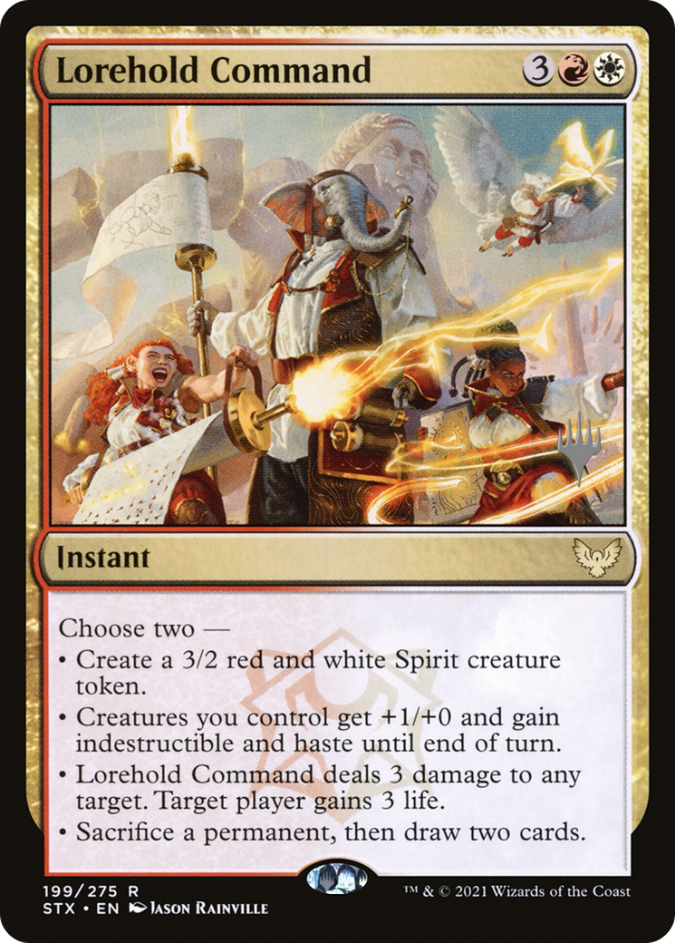 Lorehold Command (Pack promotionnel) [Strixhaven : Promos de l'École des Mages] 