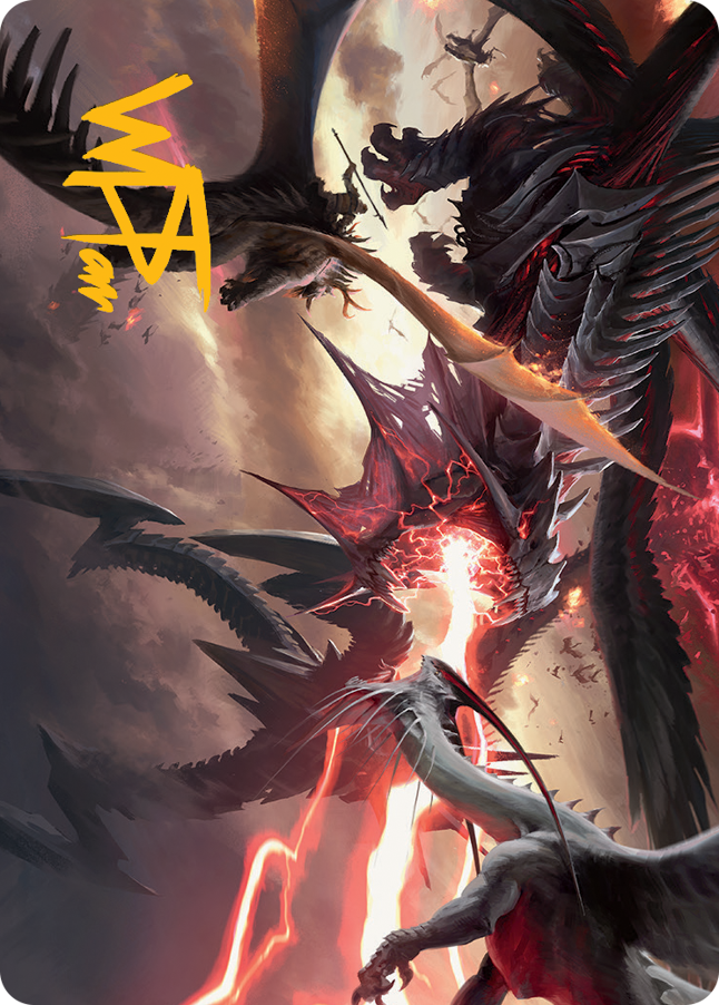 Carte d'art Invasion de Tarkir (signature estampillée or) [Série d'art de la Marche de la Machine] 