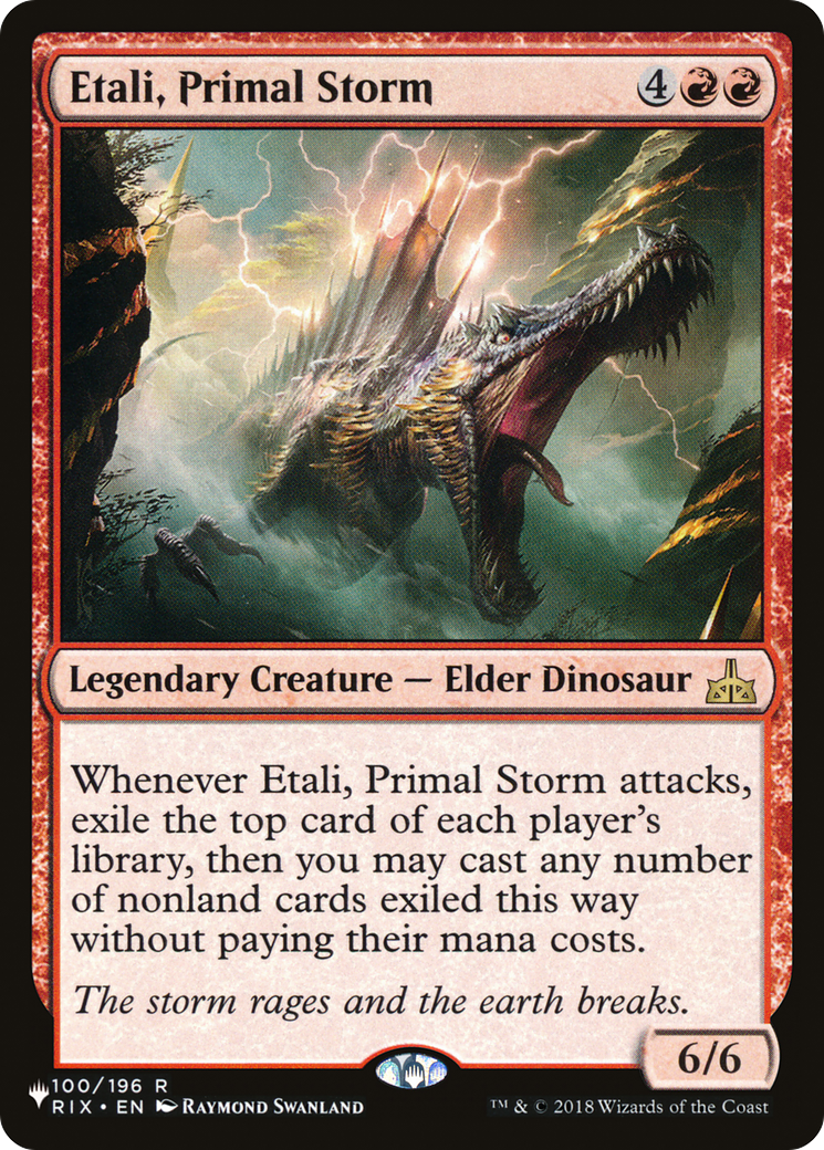 Etali, Primal Storm [La liste] 