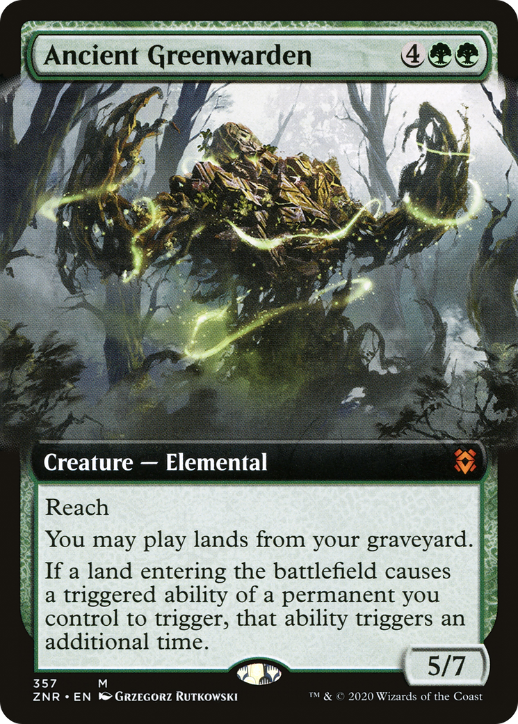 Ancien gardien vert (art étendu) [Zendikar Rising] 