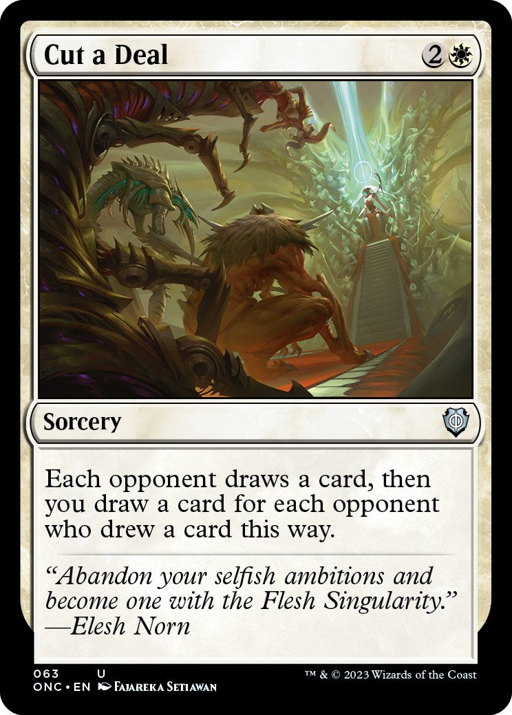 Conclure un marché [Phyrexia : Tous seront un seul commandant] 