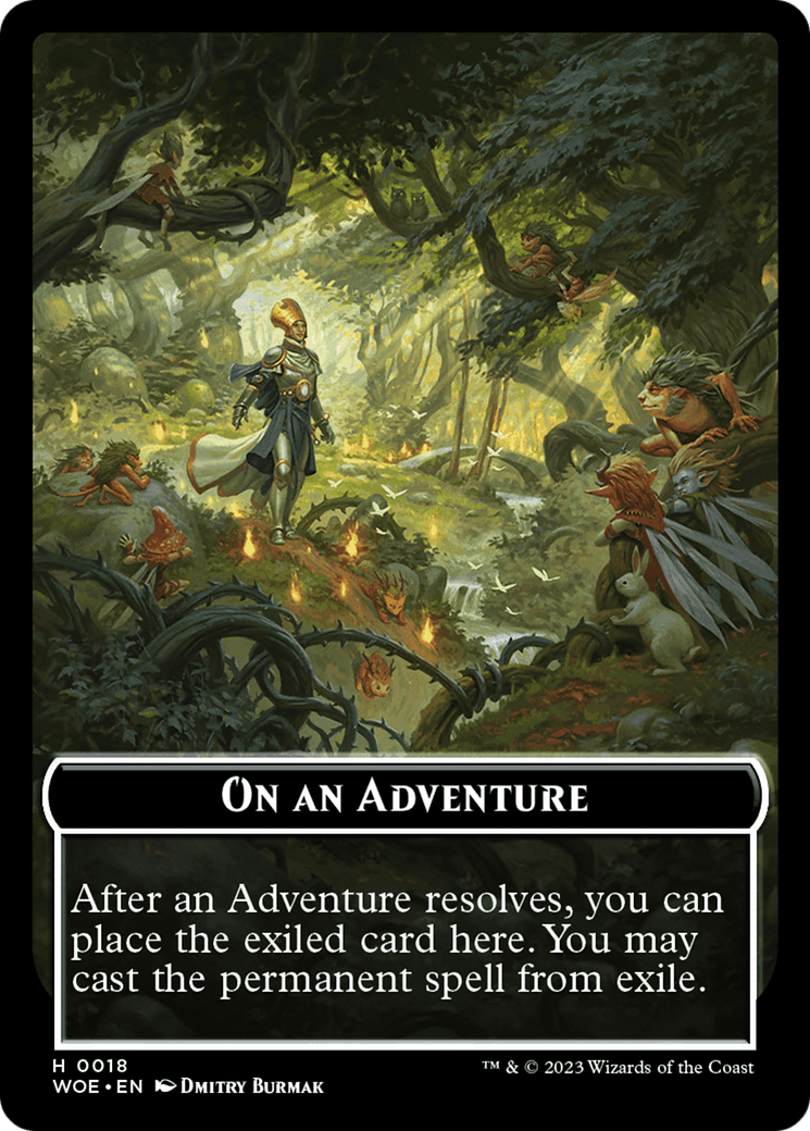Emblème d'une aventure [Jetons Wilds of Eldraine] 
