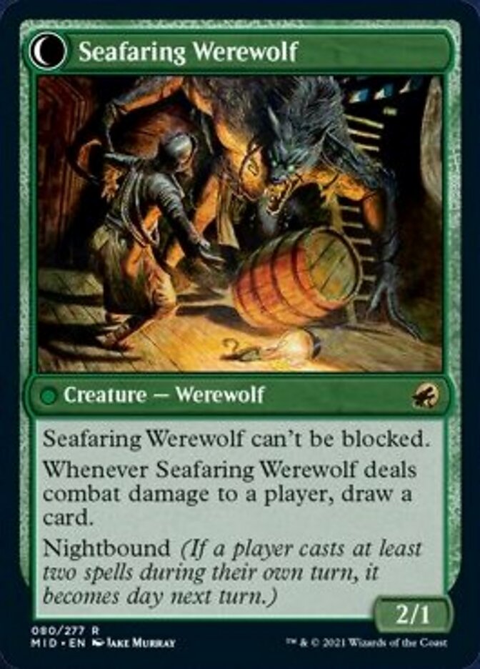 Suspicious Stowaway (MID-080) - Innistrad: Midnight Hunt: (Double Faced Transform)