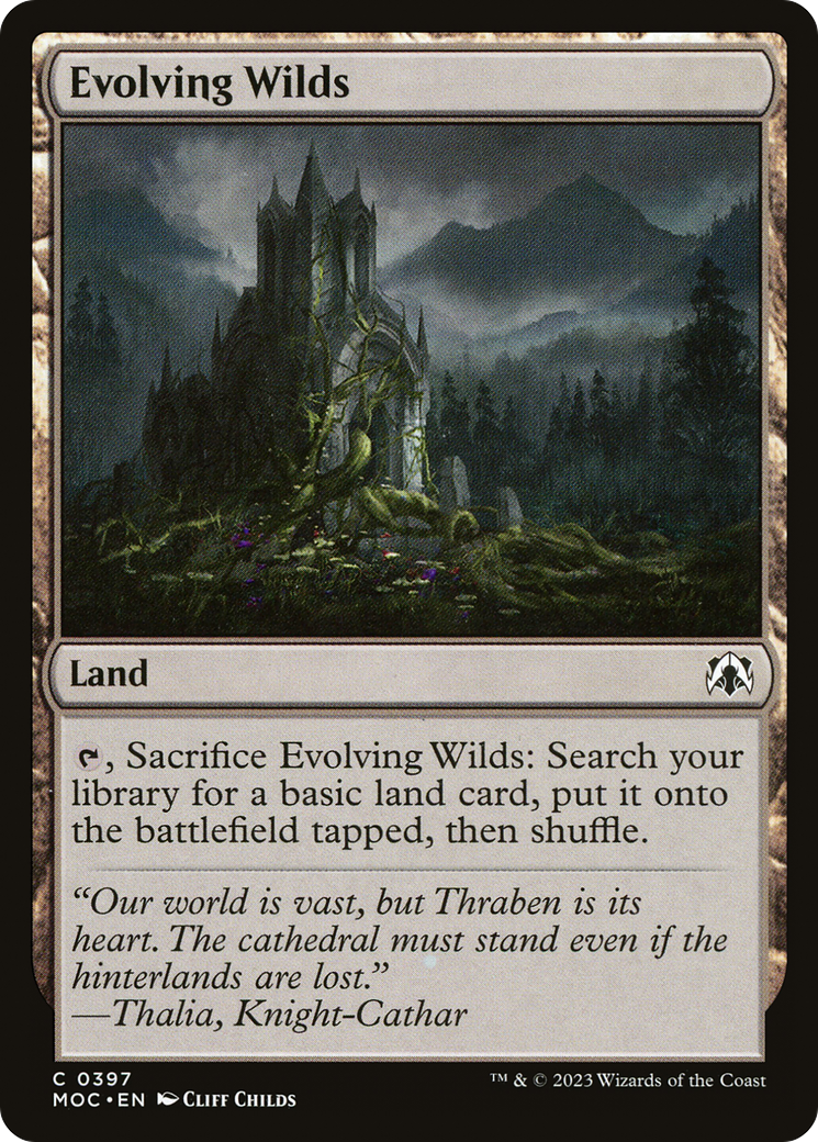 Evolving Wilds [Marche du commandant de la machine] 