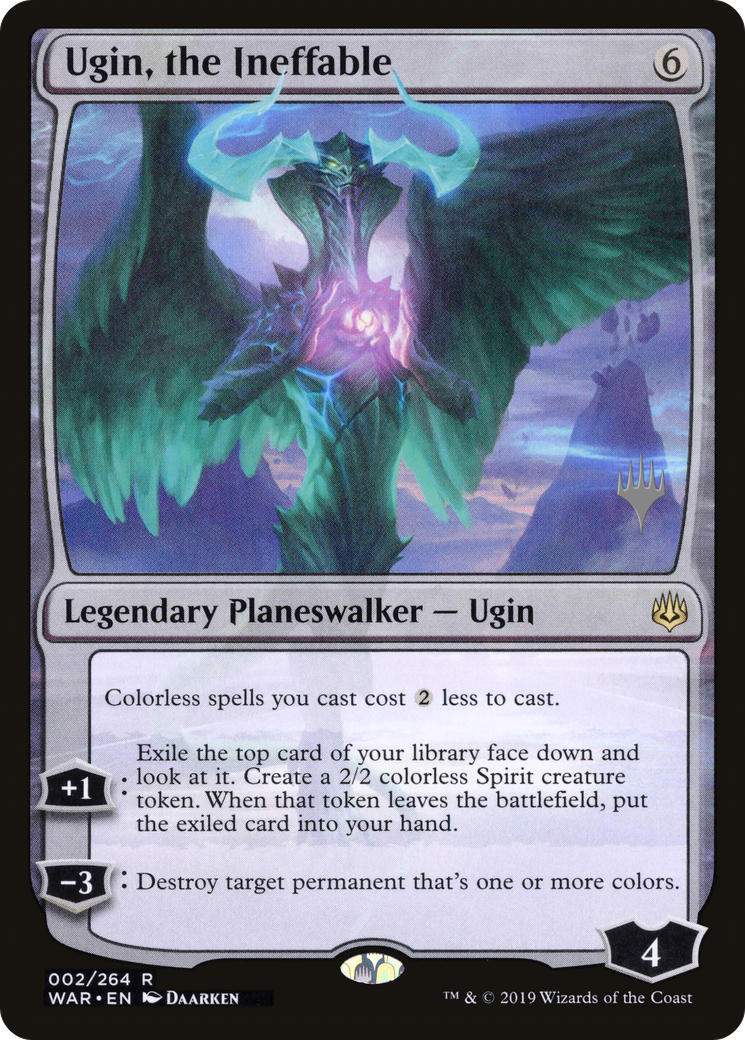 Ugin, l'Ineffable (Pack Promo) [War of the Spark Promos] 