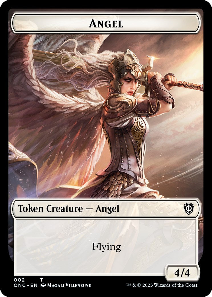 Soldat (007) // Jeton double face ange [Phyrexia : tous seront un jeton de commandant] 