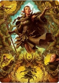Carte d'art Nissa of Shadowed Boughs 2 [Zendikar Rising Art Series] 