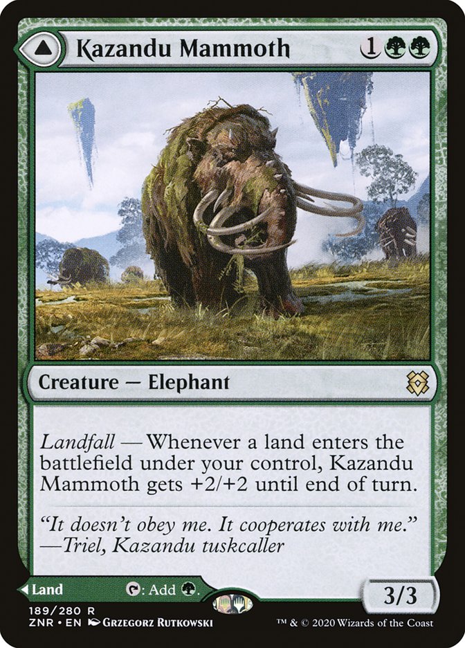 Kazandu Mammoth (ZNR-189) - Zendikar Rising