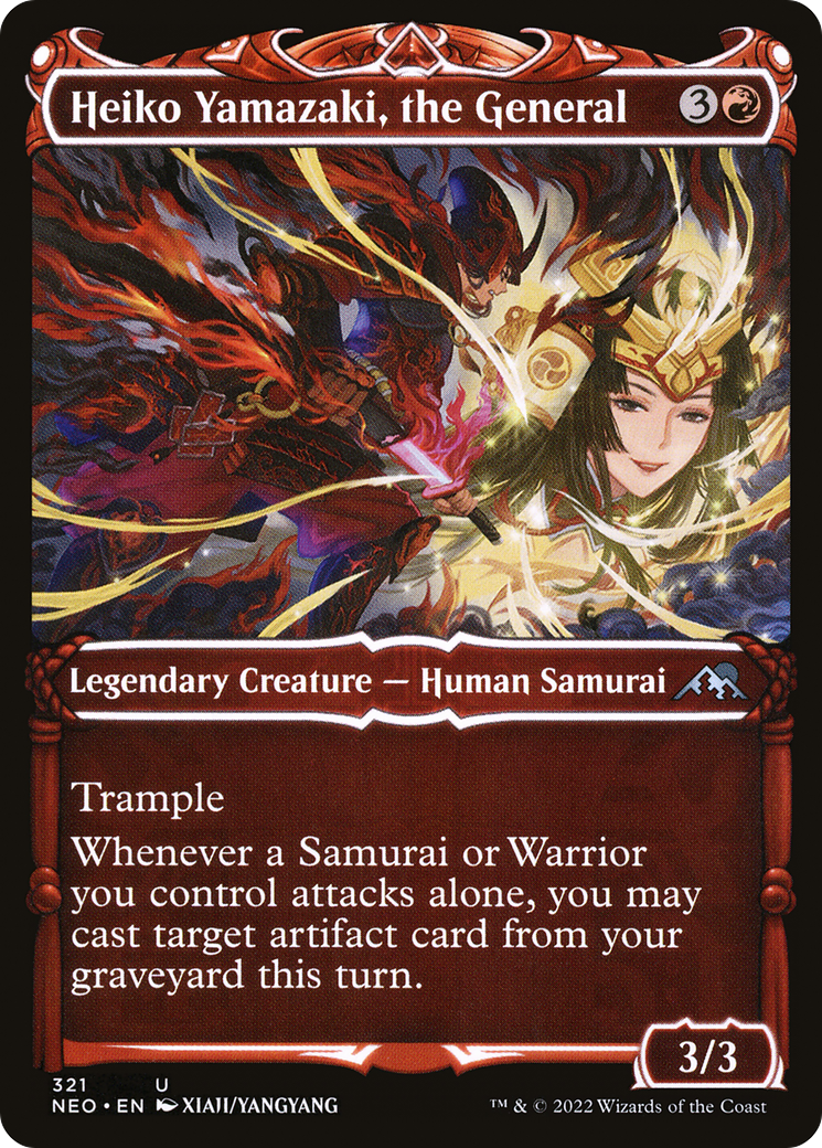 Heiko Yamazaki, le général (Showcase Samurai) [Kamigawa : Neon Dynasty] 