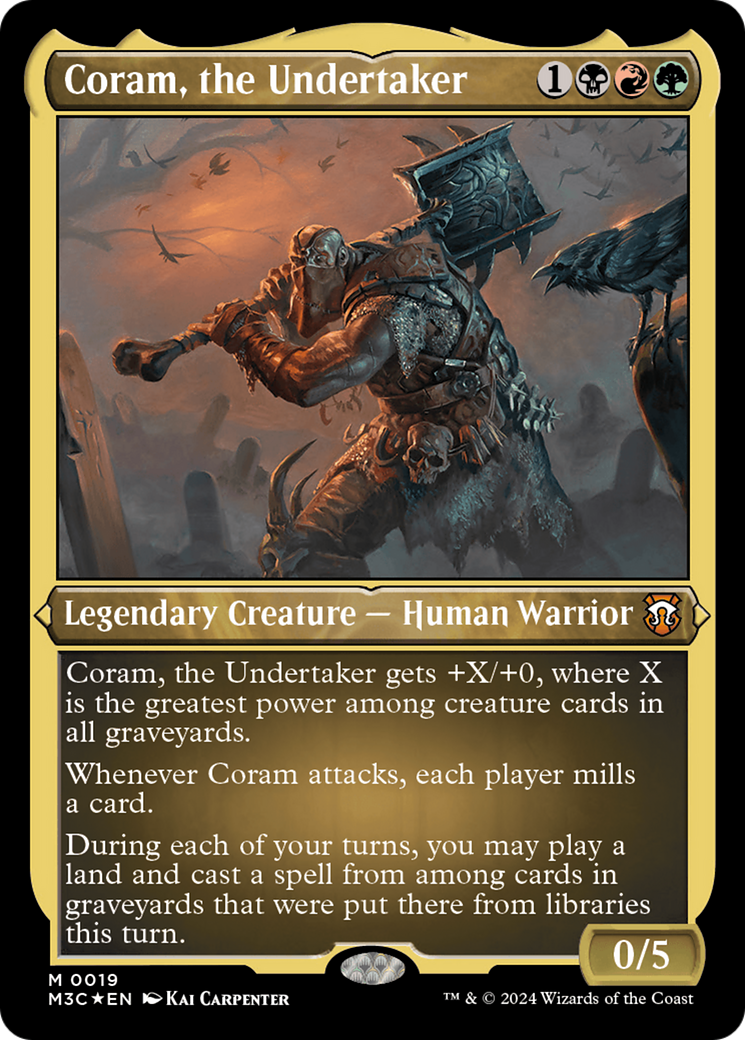 Coram, l'Undertaker (Foil Etched) [Modern Horizons 3 Commander] 