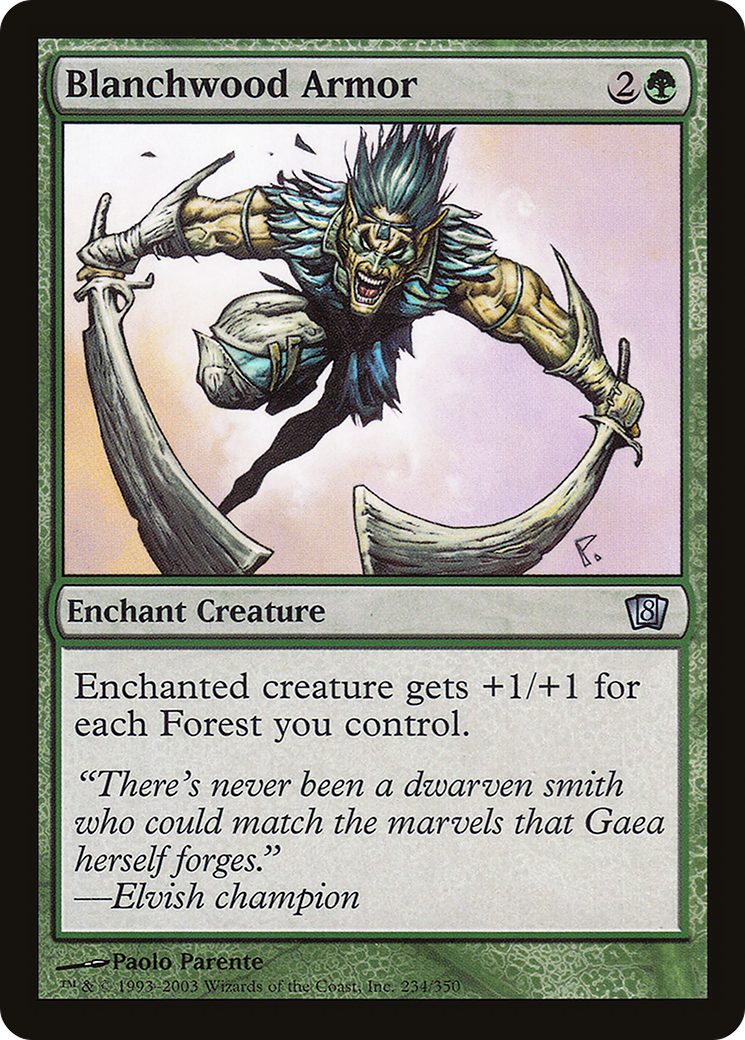 Blanchwood Armor (8ED-234★) - 8th Edition Foil