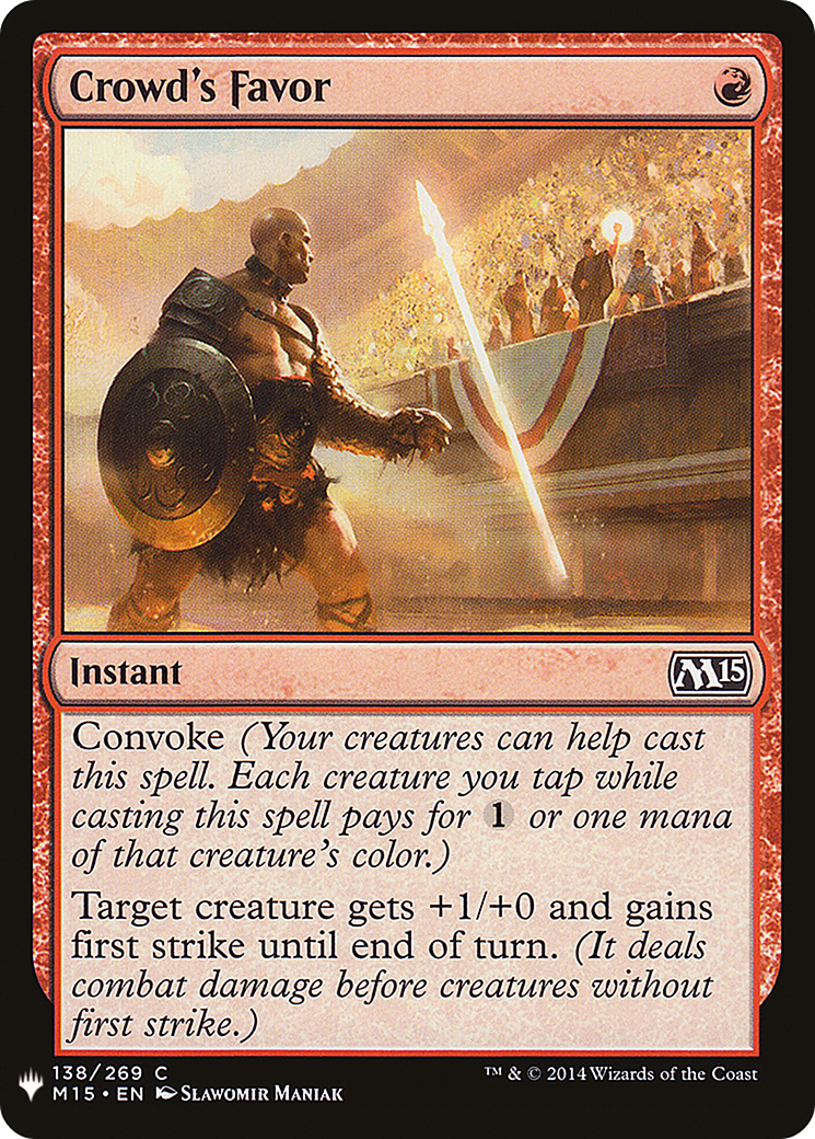Faveur de la foule [Mystery Booster] 