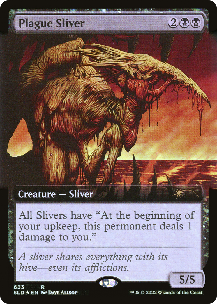Plague Sliver (Extended Art) [Promotions Secret Lair Drop] 