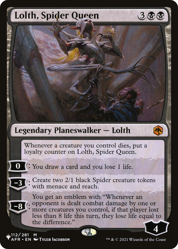 Lolth, reine araignée [La liste] 