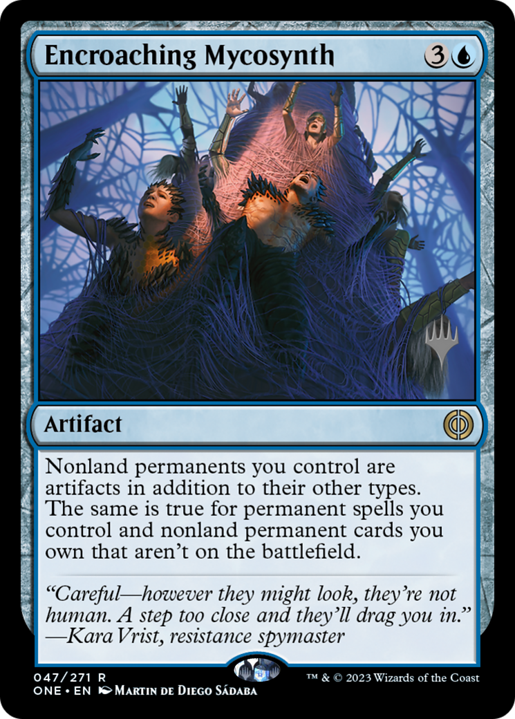 Mycosynth empiétant (Pack promotionnel) [Phyrexia : All Will Be One Promos] 