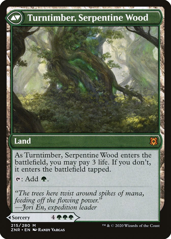 Symbiose des Turntimber // Turntimber, Bois serpentin [Zendikar Rising] 