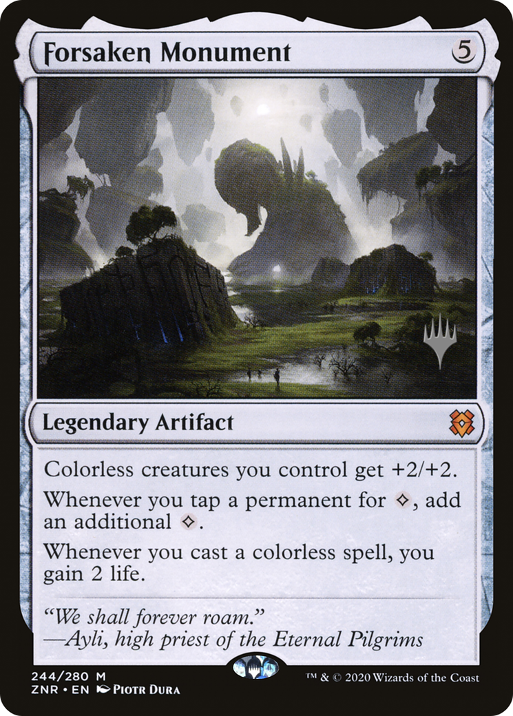Monument abandonné (Pack promotionnel) [Promos Zendikar Rising] 