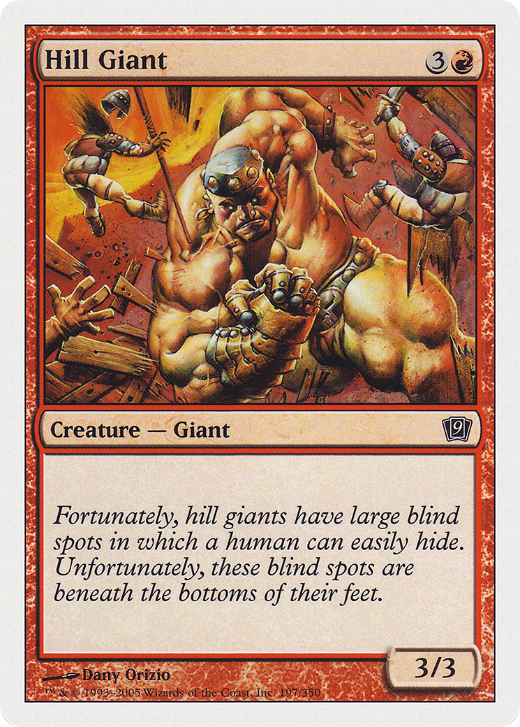 Hill Giant (9ED-197) - 9th Edition Foil