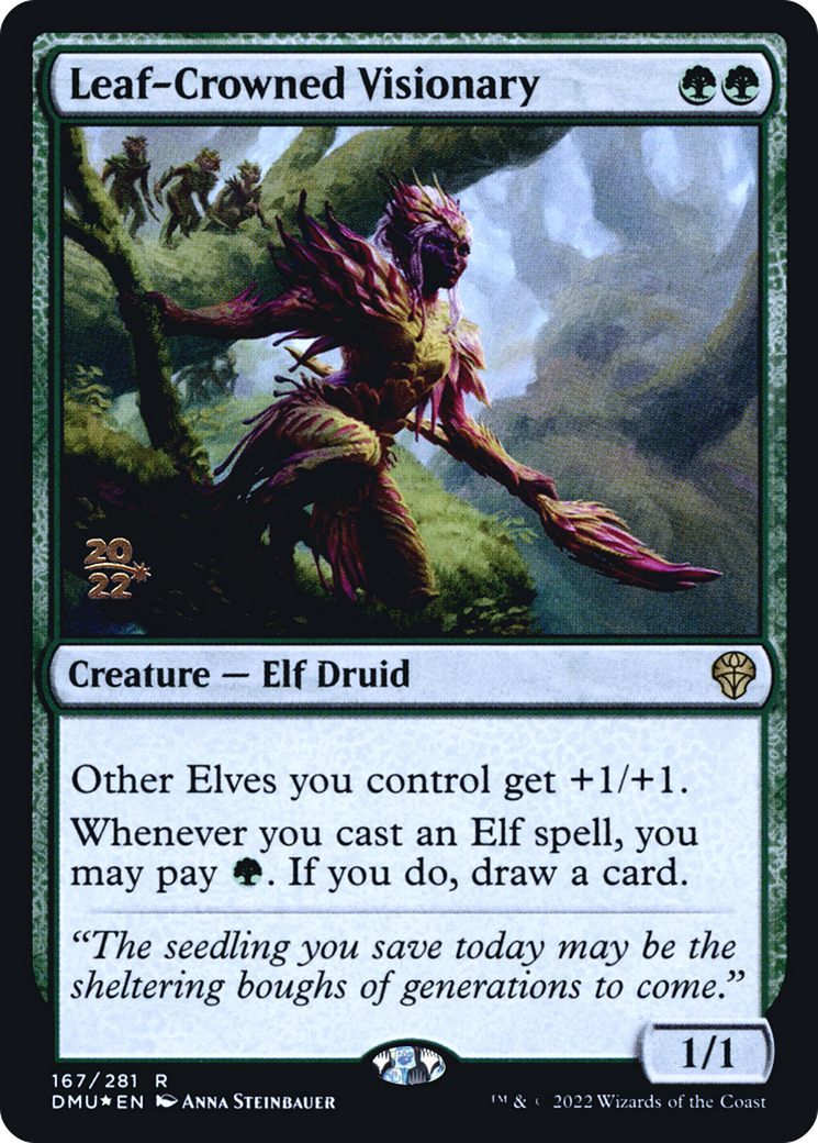 Visionnaire couronné de feuilles [Promotions avant-première de Dominaria United] 
