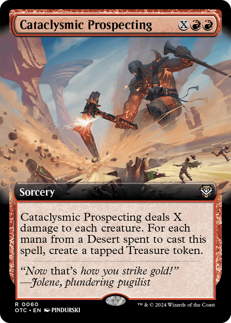Prospection cataclysmique (art étendu) [Commandant des hors-la-loi de Thunder Junction] 
