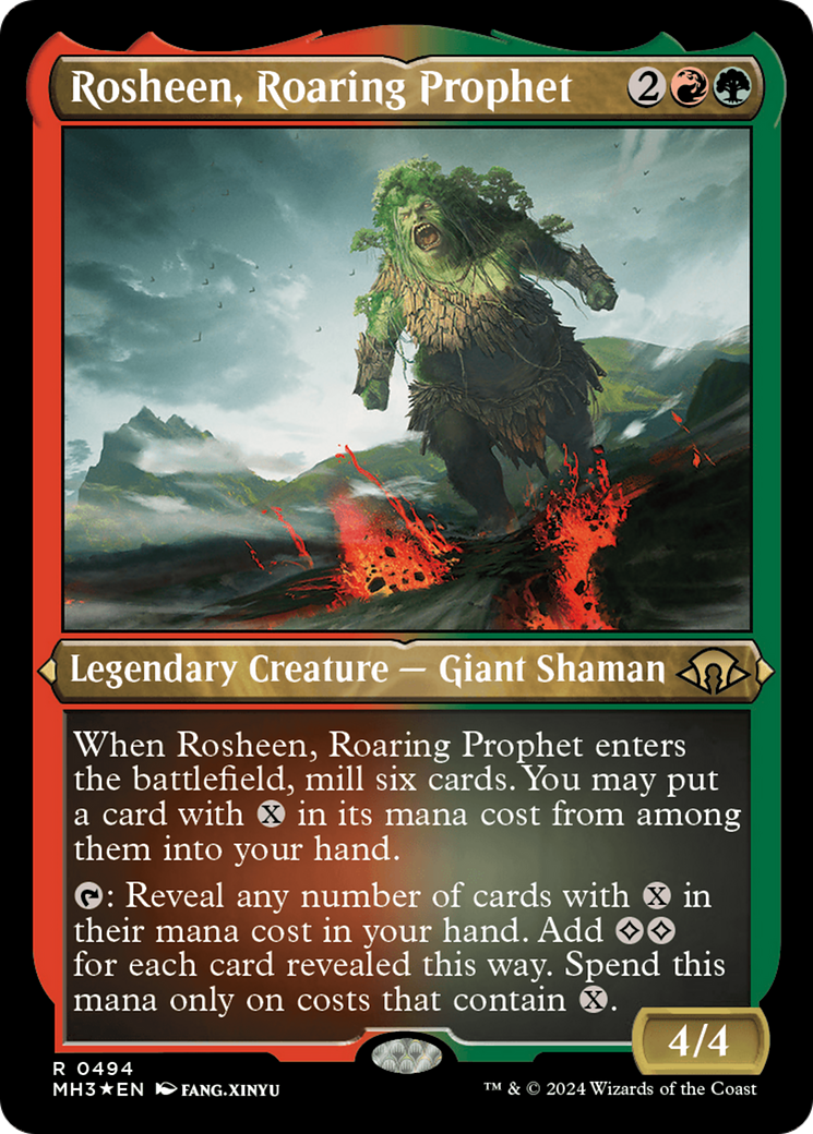 Rosheen, prophète rugissant (feuille gravée) [Modern Horizons 3] 