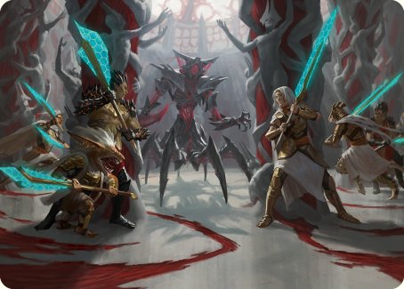 Carte d'art Gambit de Goldwardens [Phyrexia : All Will Be One Art Series] 