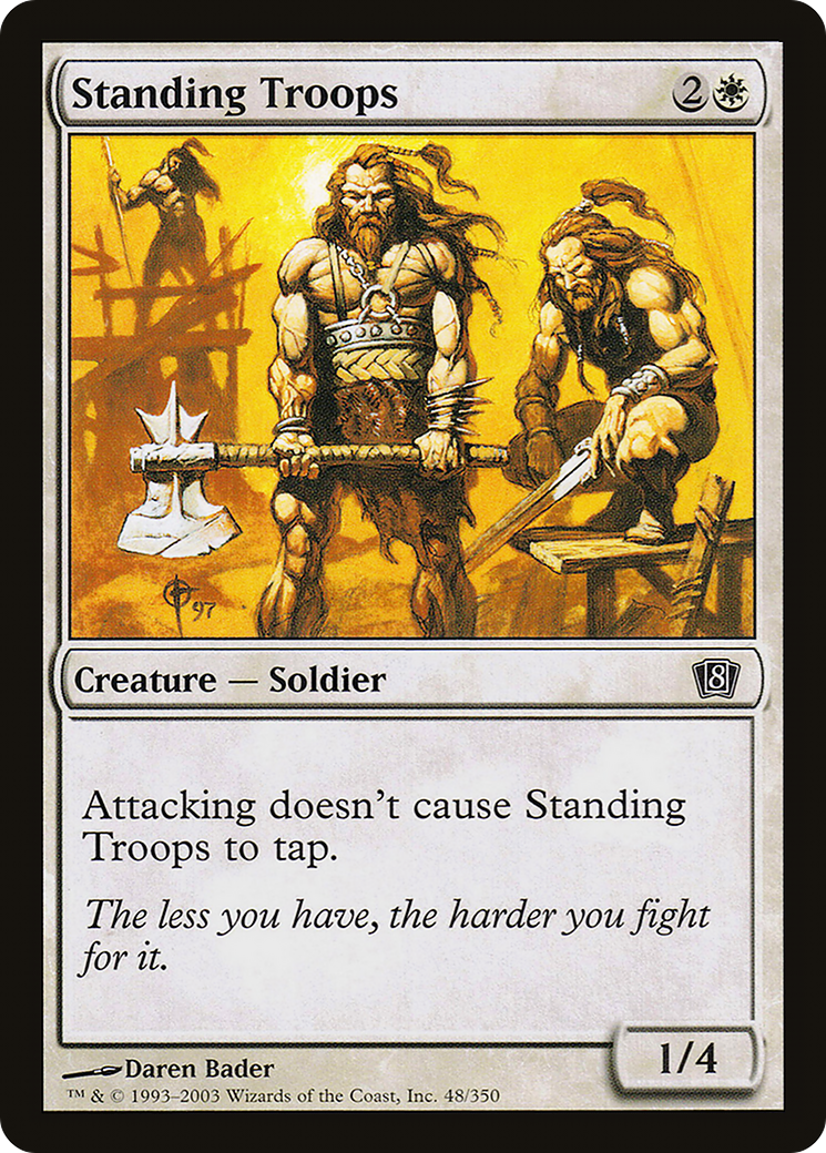 Standing Troops (8ED-48★) - 8th Edition Foil