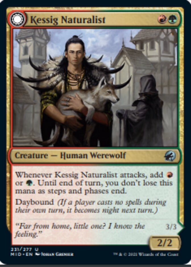 Kessig Naturalist (MID-231) - Innistrad: Midnight Hunt: (Double Faced Transform)
