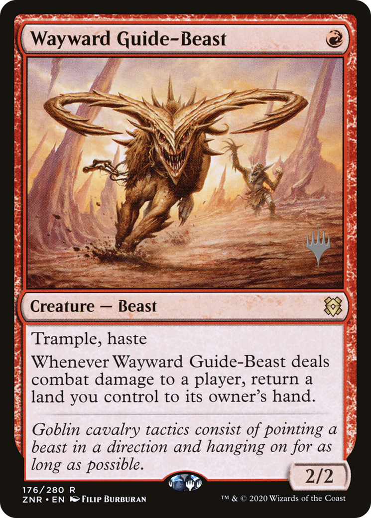Wayward Guide-Beast (Pack promotionnel) [Zendikar Rising Promos] 